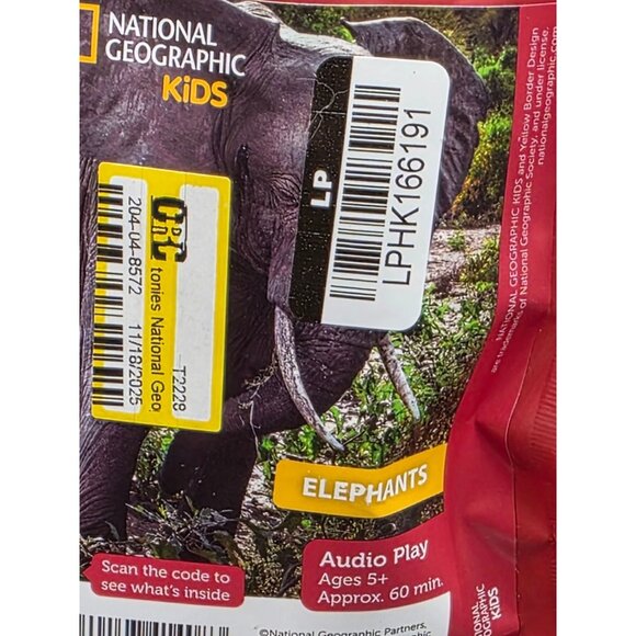 Tonies National Geographic Kids Elephants Audio Play Character For Toniebox Ages - Picture 4 of 4